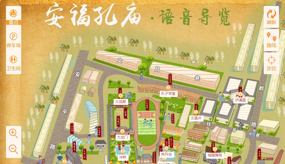 三江手绘地图：智慧景区智能化服务的延伸